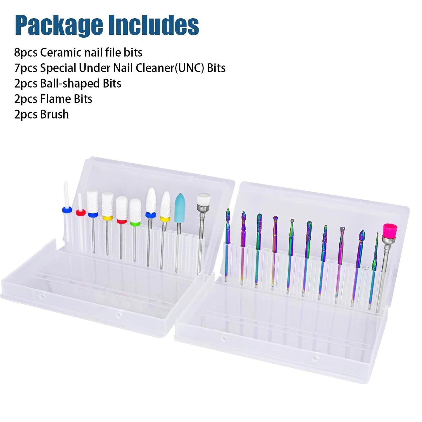 The Pro Artist Bit Collection - Complete Manicure & Pedicure Drill Set - Versatile Hope