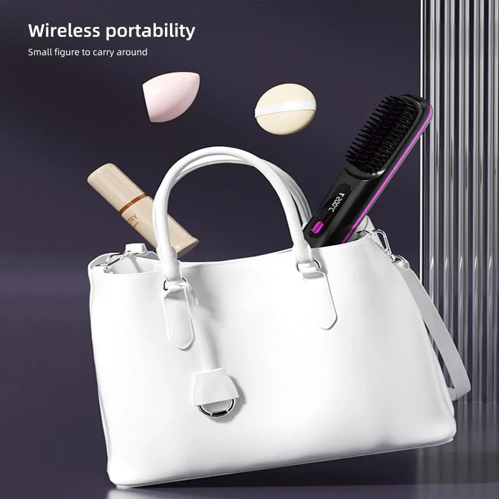 The GlideSmooth Brush - Cordless Straightening & Detangling Brush