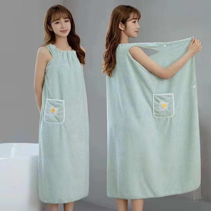 The LuxeWrap - Ultra-Absorbent Robe & Hair Towel in One