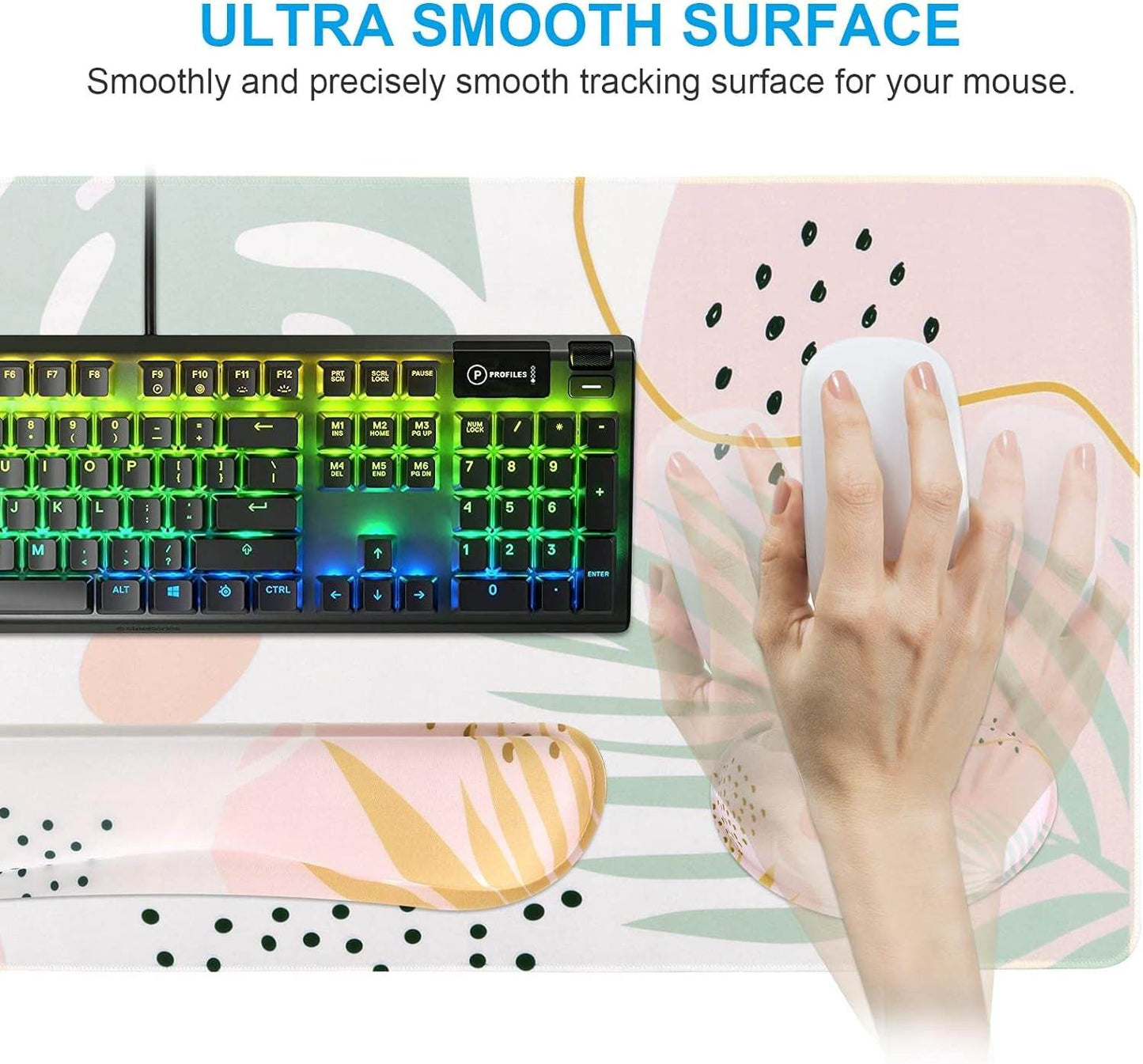 The Morlandi Ergonomic Desk Set - Integrated Wrist Support for Comfortable Typing(3 in 1 combo) - Versatile Hope