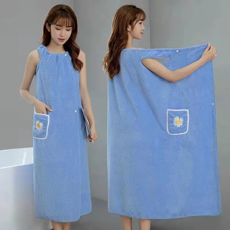 The LuxeWrap - Ultra-Absorbent Robe & Hair Towel in One