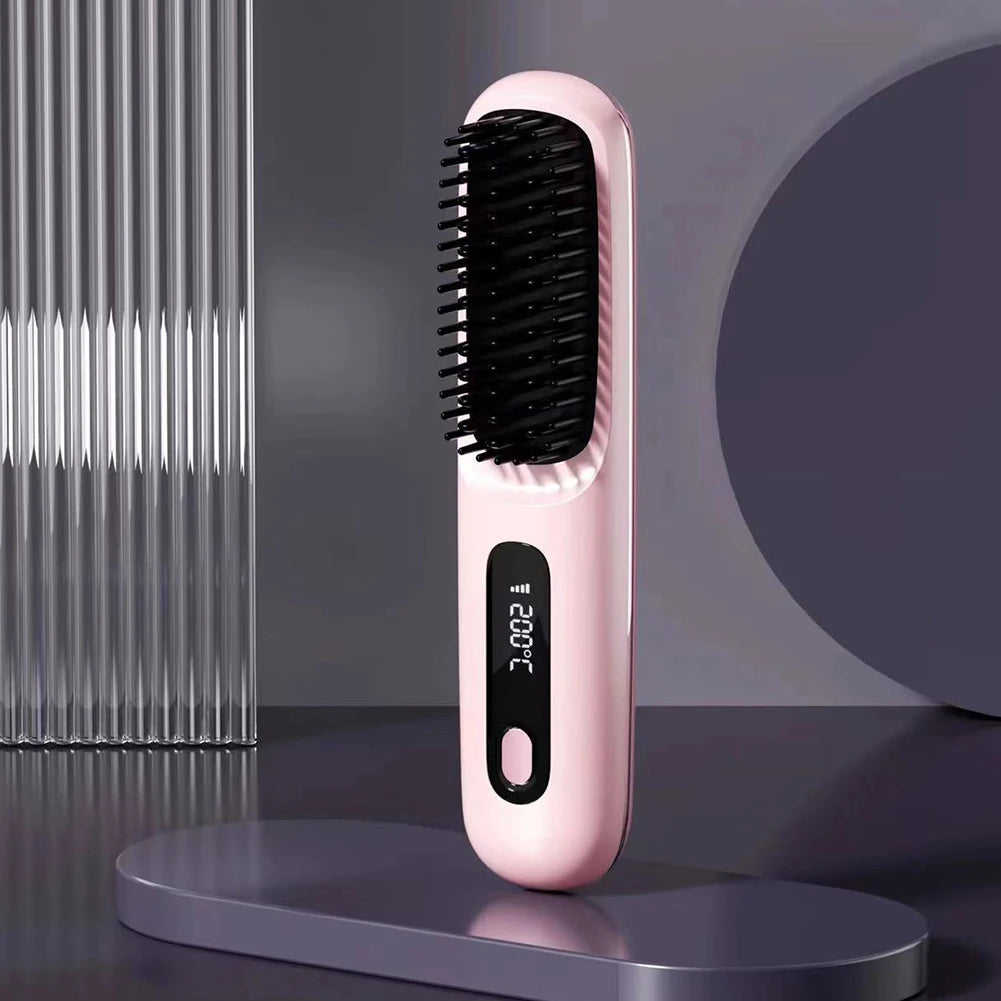 The GlideSmooth Brush - Cordless Straightening & Detangling Brush