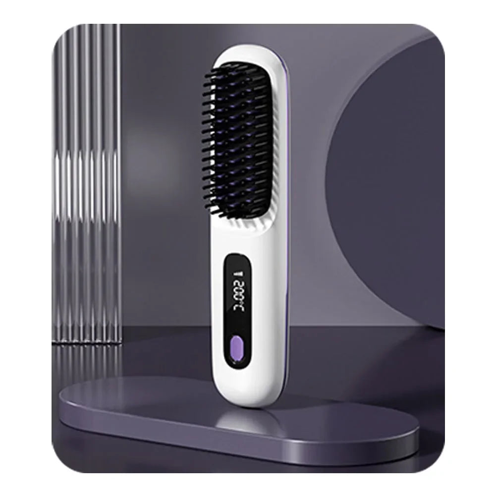 The GlideSmooth Brush - Cordless Straightening & Detangling Brush