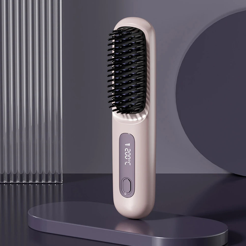 The GlideSmooth Brush - Cordless Straightening & Detangling Brush