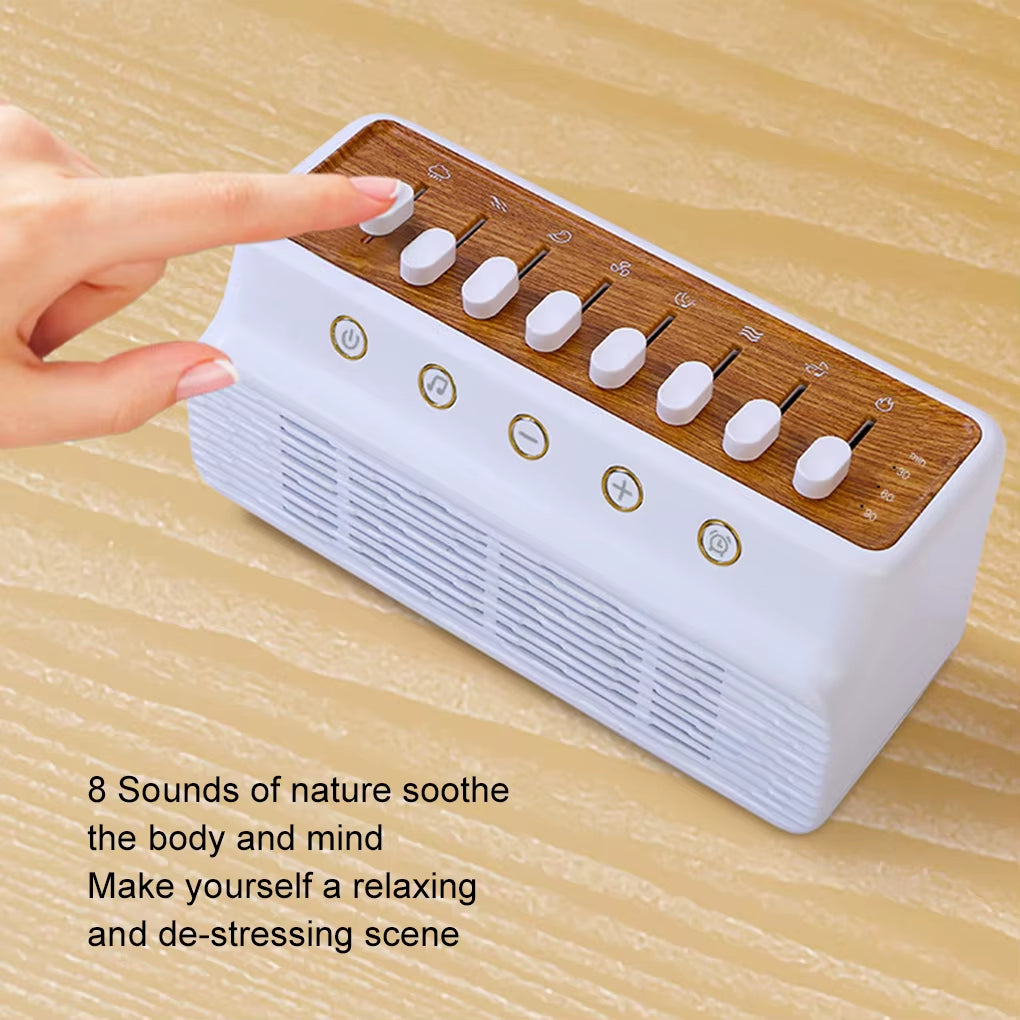 Versatile SerenWave Pro — Portable White-Noise Bluetooth Sleep Speaker & Nature-Sound Music Box (Wireless Stereo • MP3 • Timed Shutdown)