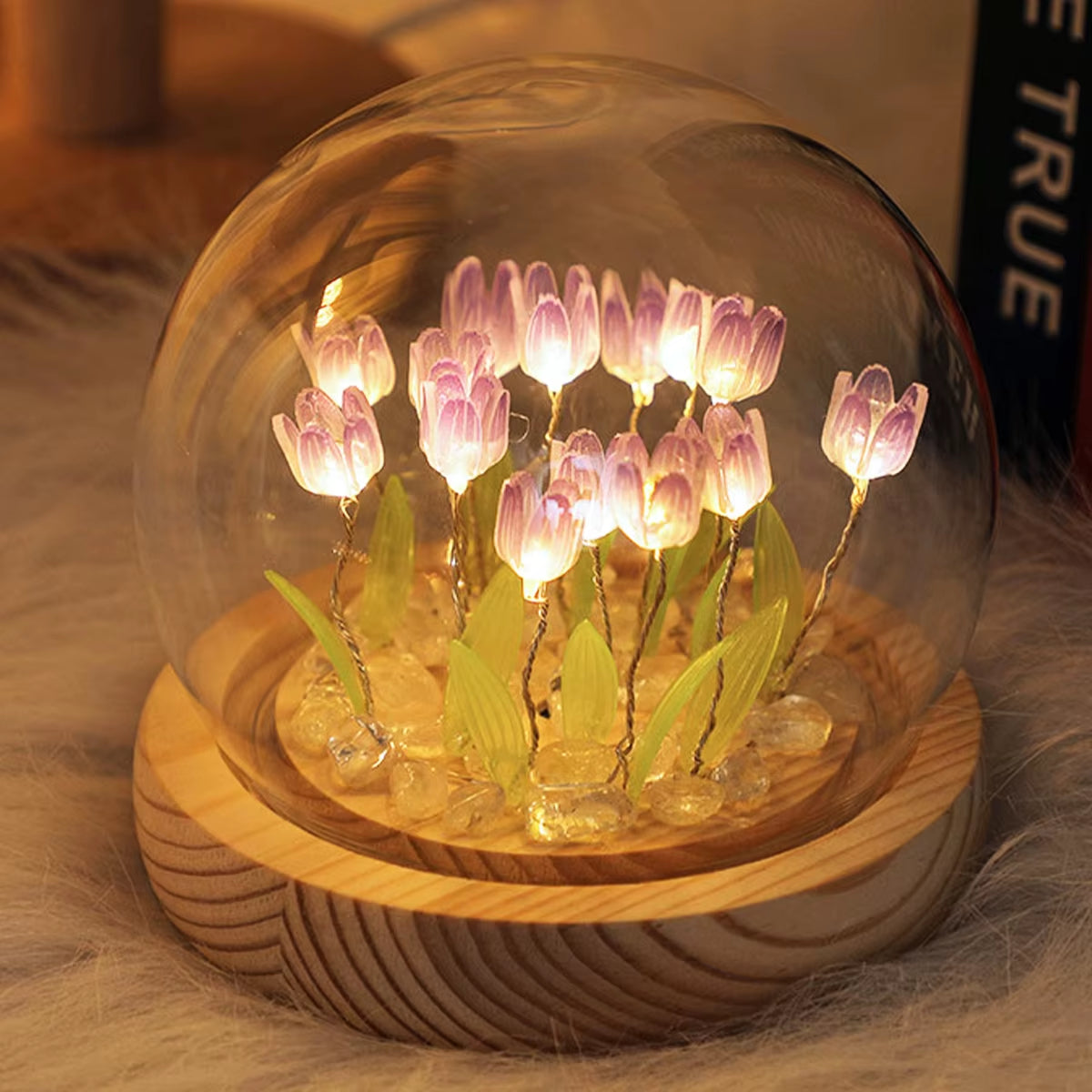 The LumiBlossom - Wireless LED Tulip Night Lights for Bedside & Decor