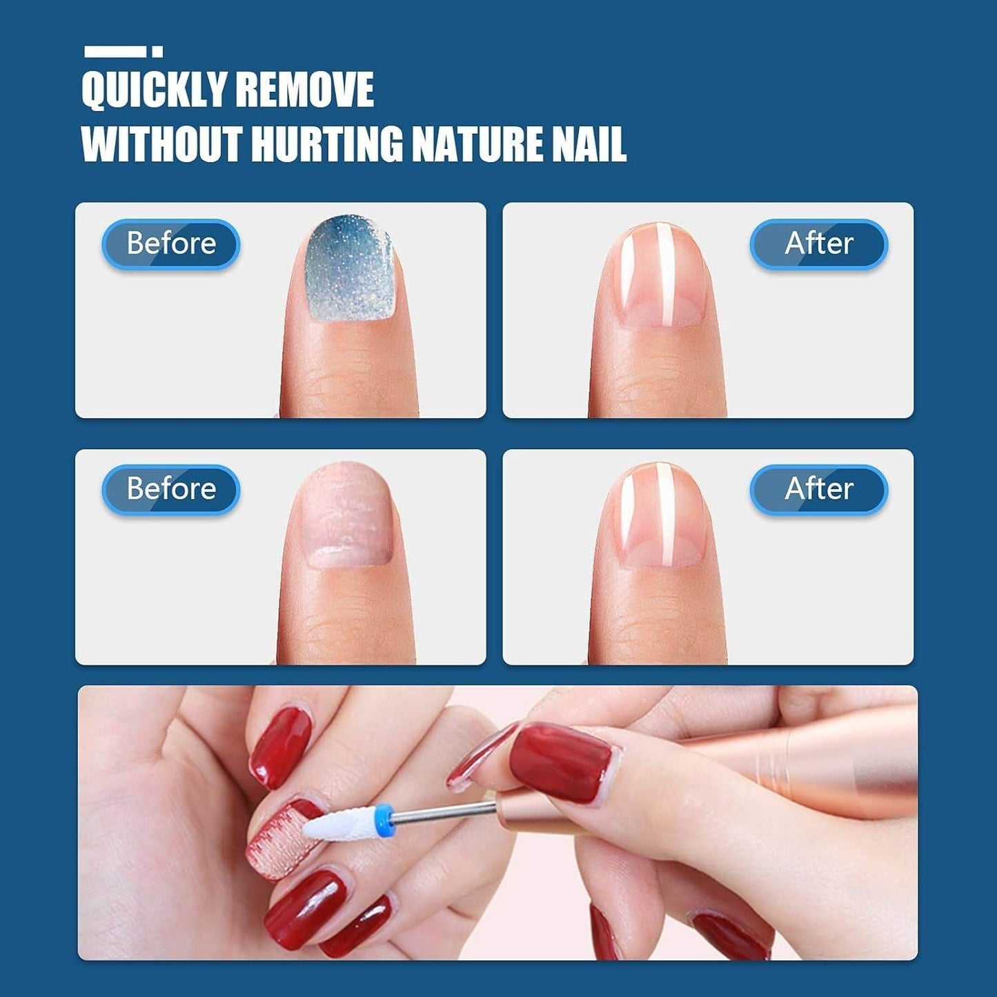 The Pro Artist Bit Collection - Complete Manicure & Pedicure Drill Set - Versatile Hope