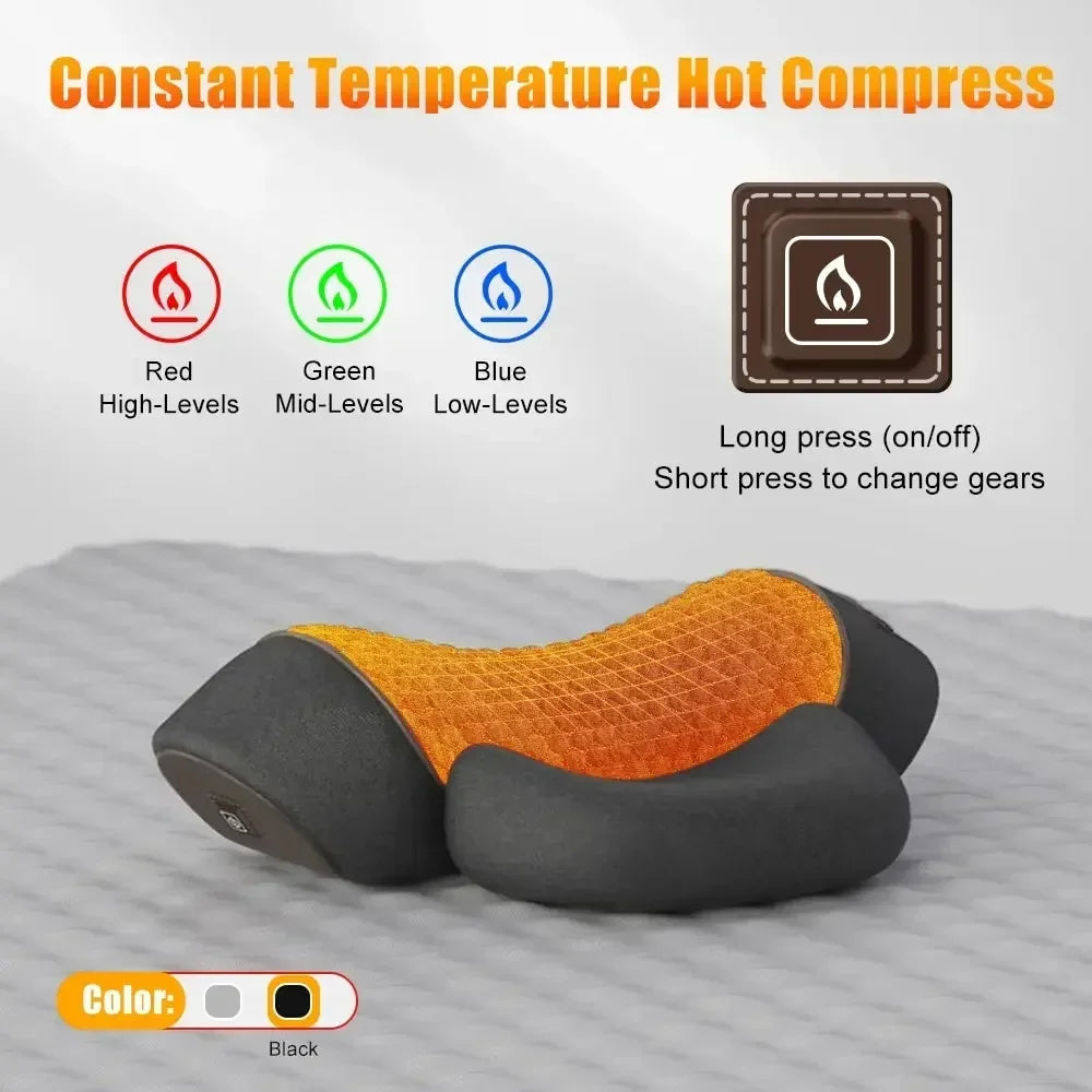 The Relief Pillow - Heated Massage & Spinal Alignment for Neck Pain Relief