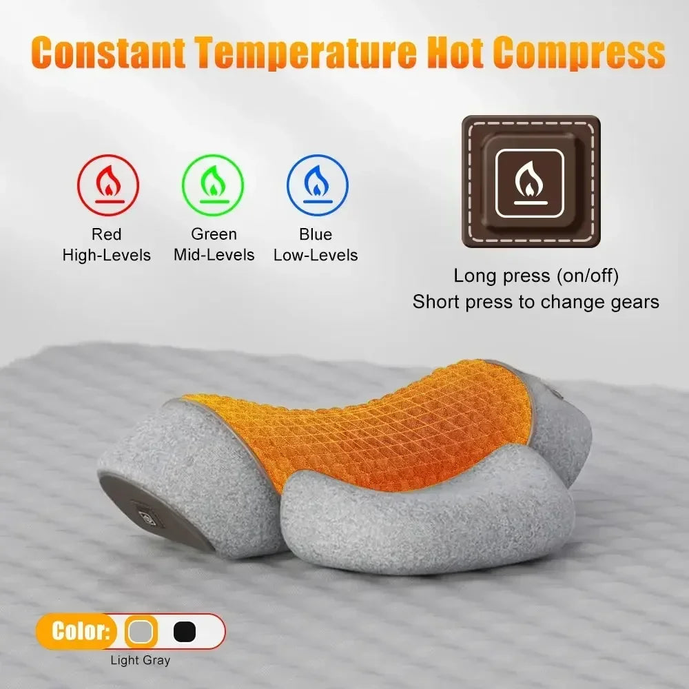 The Relief Pillow - Heated Massage & Spinal Alignment for Neck Pain Relief