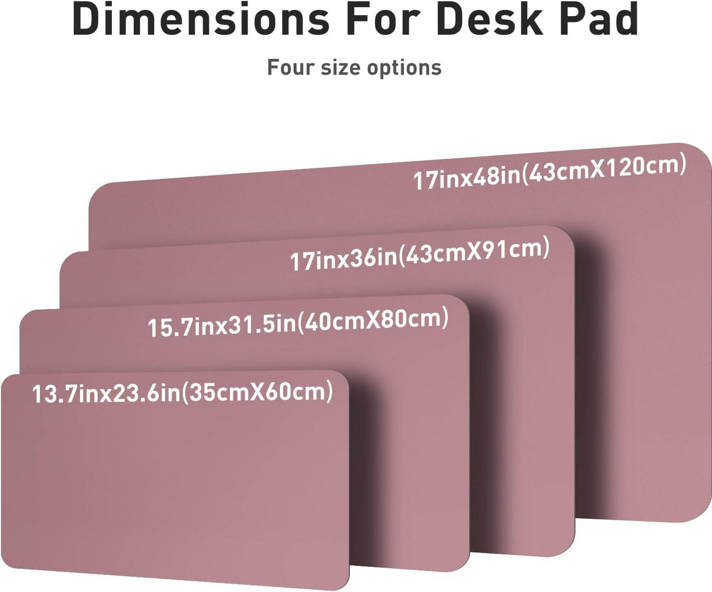 The Studio Mat - Luxe Leather Desk Protector in Blush Pink - Versatile Hope