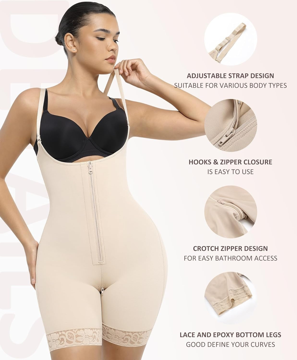 The SculptLine Bodysuit - Open-Bust Design for a Lifted Silhouette
