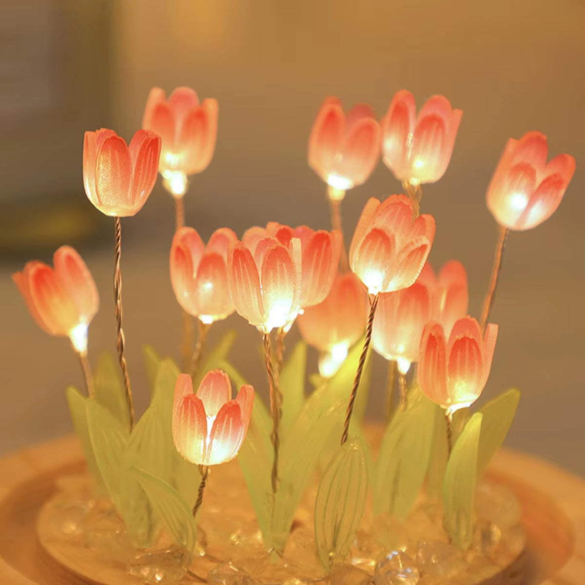 The LumiBlossom - Wireless LED Tulip Night Lights for Bedside & Decor