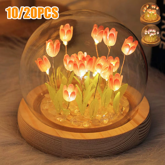 The LumiBlossom - Wireless LED Tulip Night Lights for Bedside & Decor