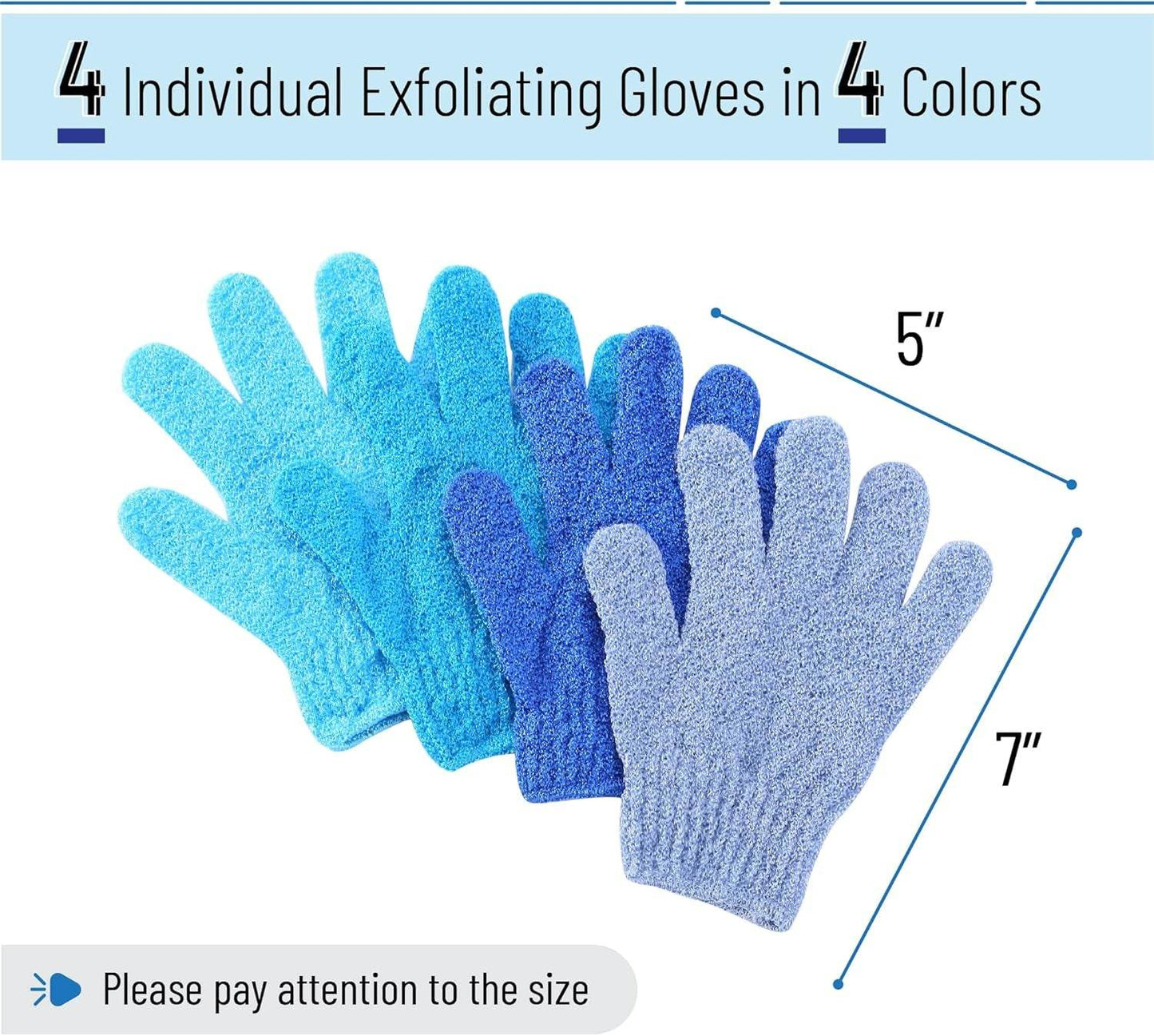 The Slick Exfoliating Glove Duo - For Silky Smooth Skin - Versatile Hope