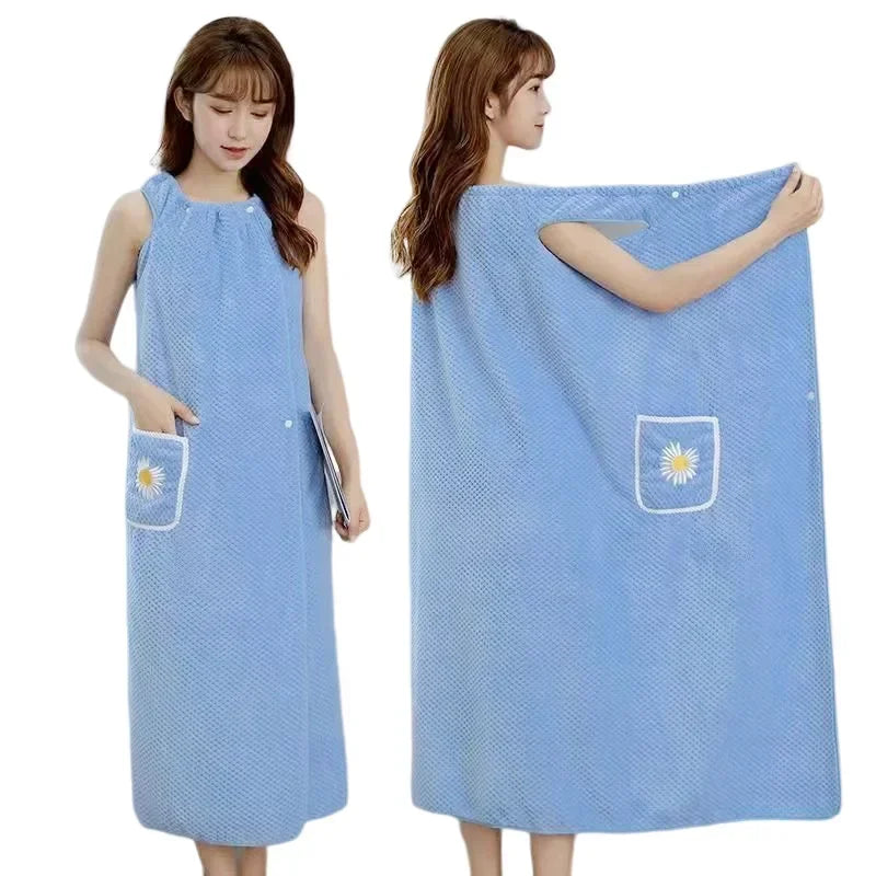 The LuxeWrap - Ultra-Absorbent Robe & Hair Towel in One
