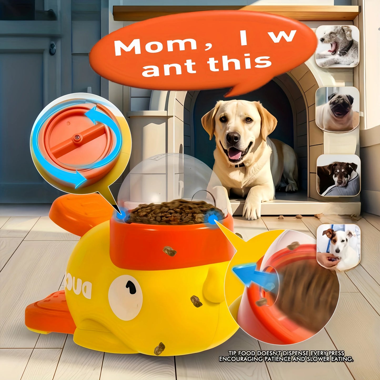 The PawPuzzle - Interactive Slow Feeder & Mental Enrichment Toy
