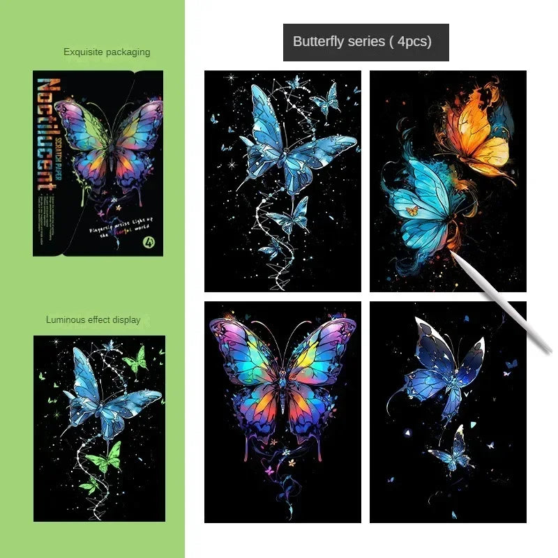 The Magic Canvas Set - Glow-in-the-Dark Scratch Art Kit