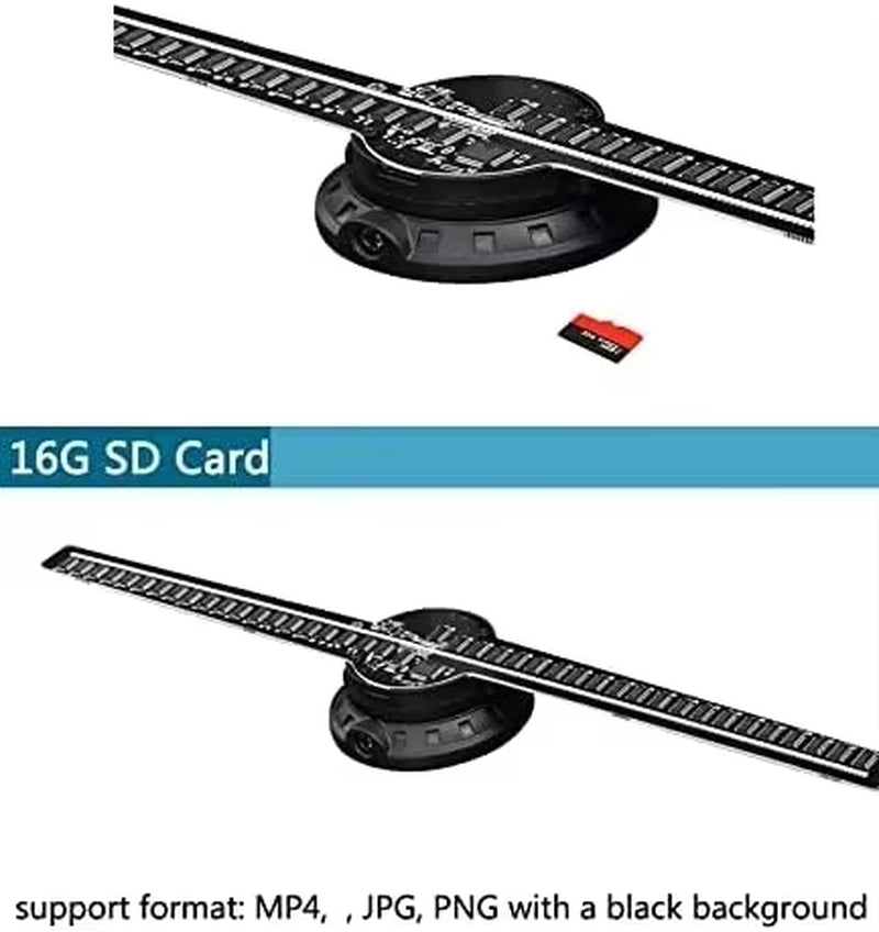 Versatile HoloWave Pro — 42 cm 3D Holographic Fan Display (HD) for Retail, Events & Seasonal Installations