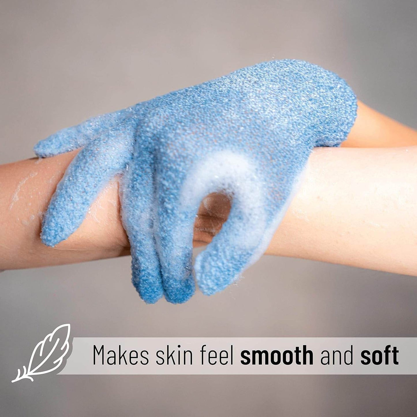 The Slick Exfoliating Glove Duo - For Silky Smooth Skin - Versatile Hope