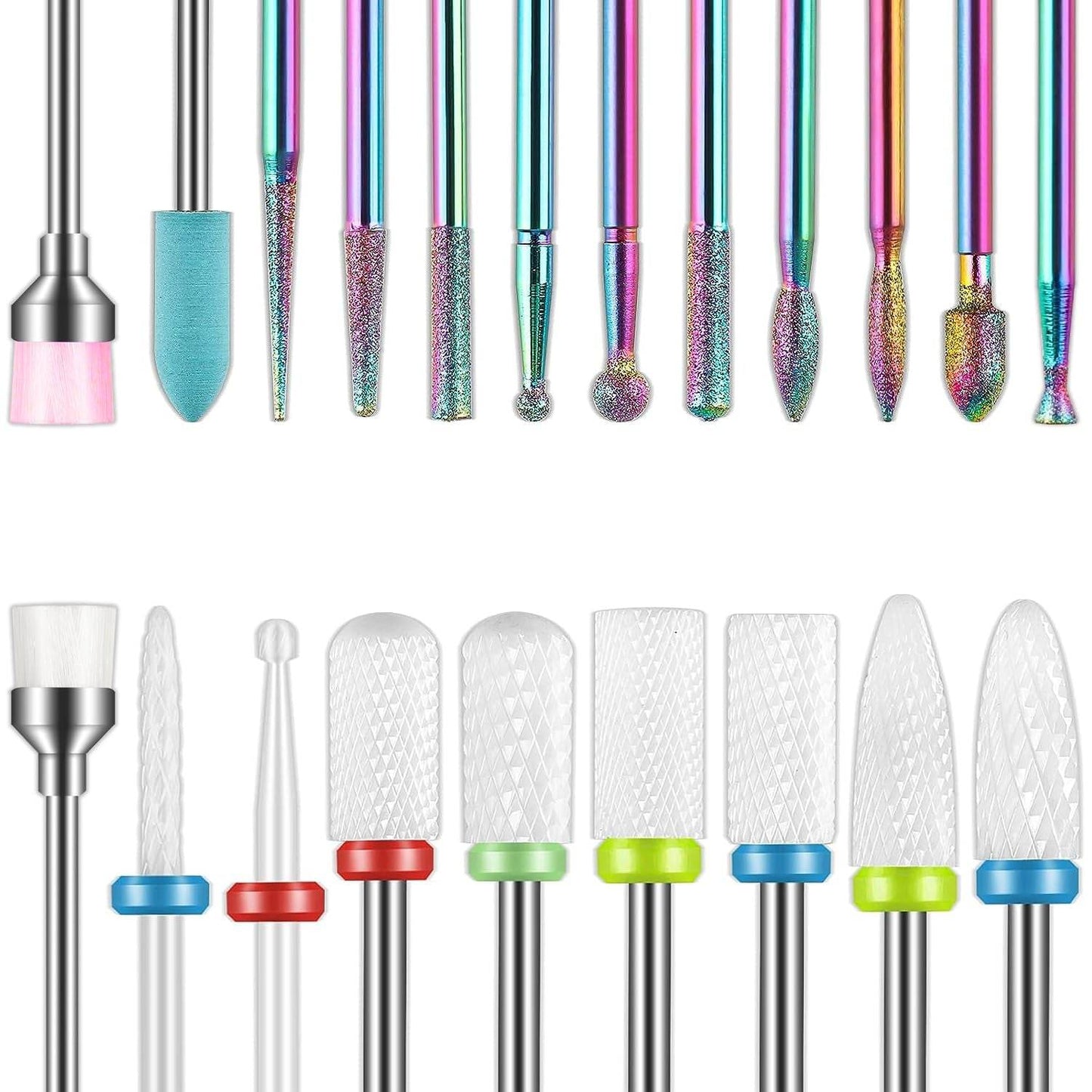 The Pro Artist Bit Collection - Complete Manicure & Pedicure Drill Set - Versatile Hope
