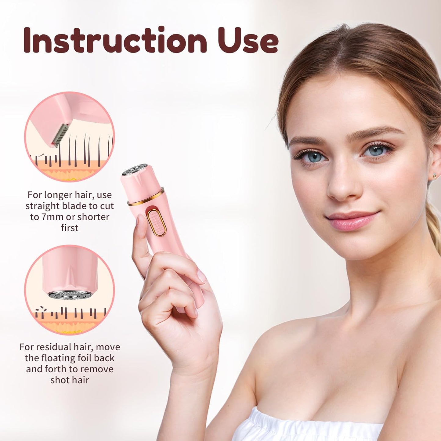 The SilkiSmooth 4-in-1 - All-Purpose Electric Hair Trimmer for Women