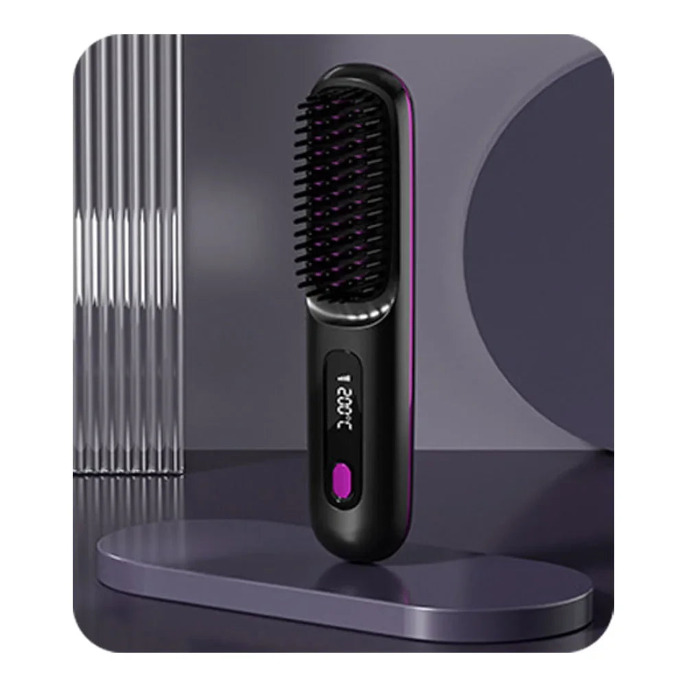 The GlideSmooth Brush - Cordless Straightening & Detangling Brush