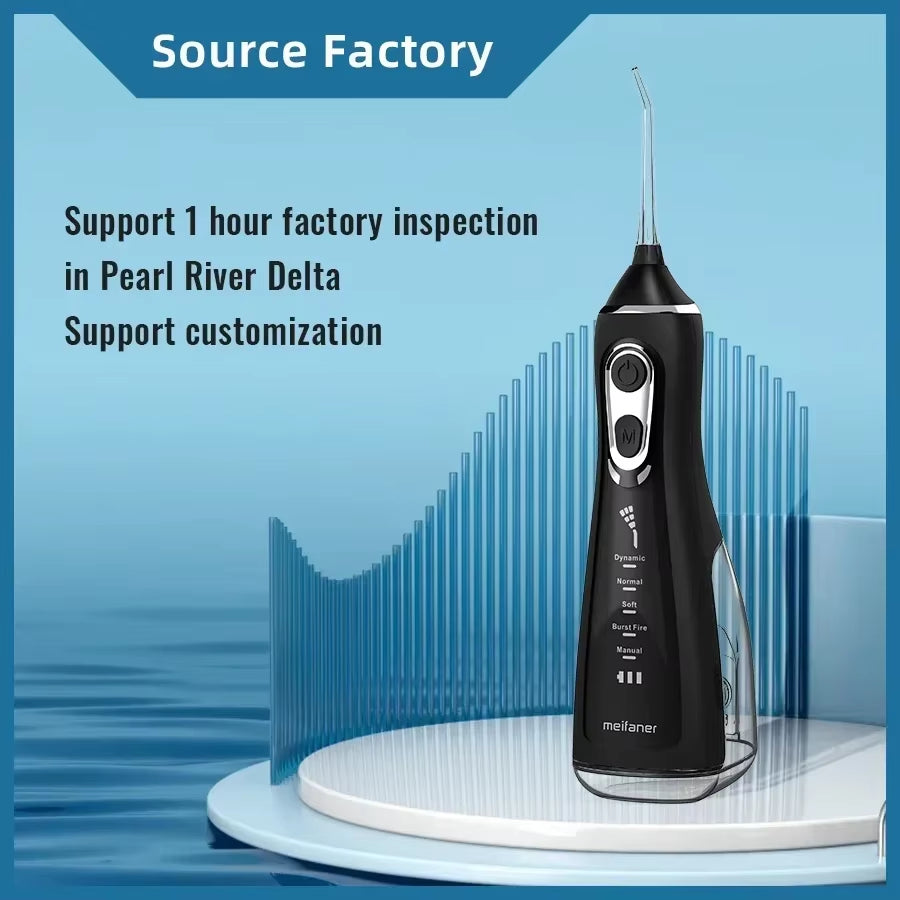 The AquaFloss Pro - Waterproof Oral Irrigator with 5 Cleaning Modes