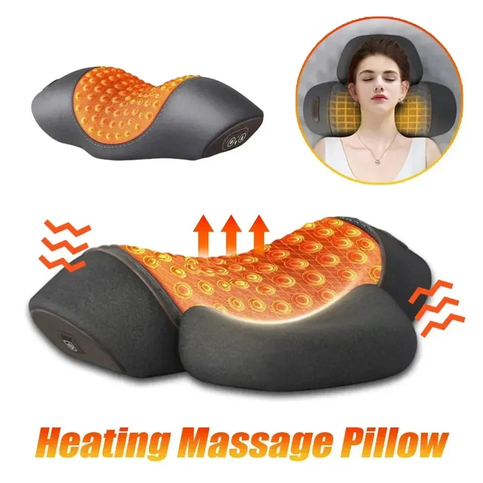 The Relief Pillow - Heated Massage & Spinal Alignment for Neck Pain Relief