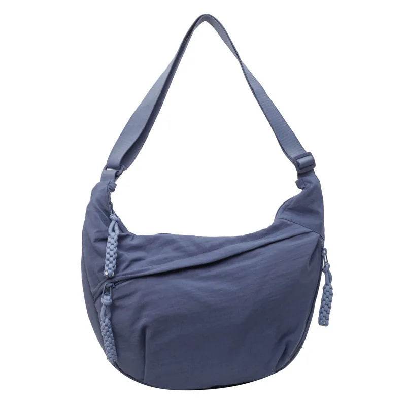 The Seoul Crossbody - Modern Dumpling Bag in Minimalist Canvas - Versatile Hope