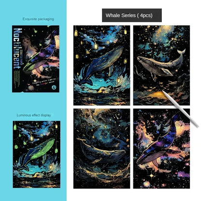 The Magic Canvas Set - Glow-in-the-Dark Scratch Art Kit