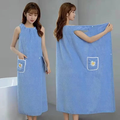 The LuxeWrap - Ultra-Absorbent Robe & Hair Towel in One