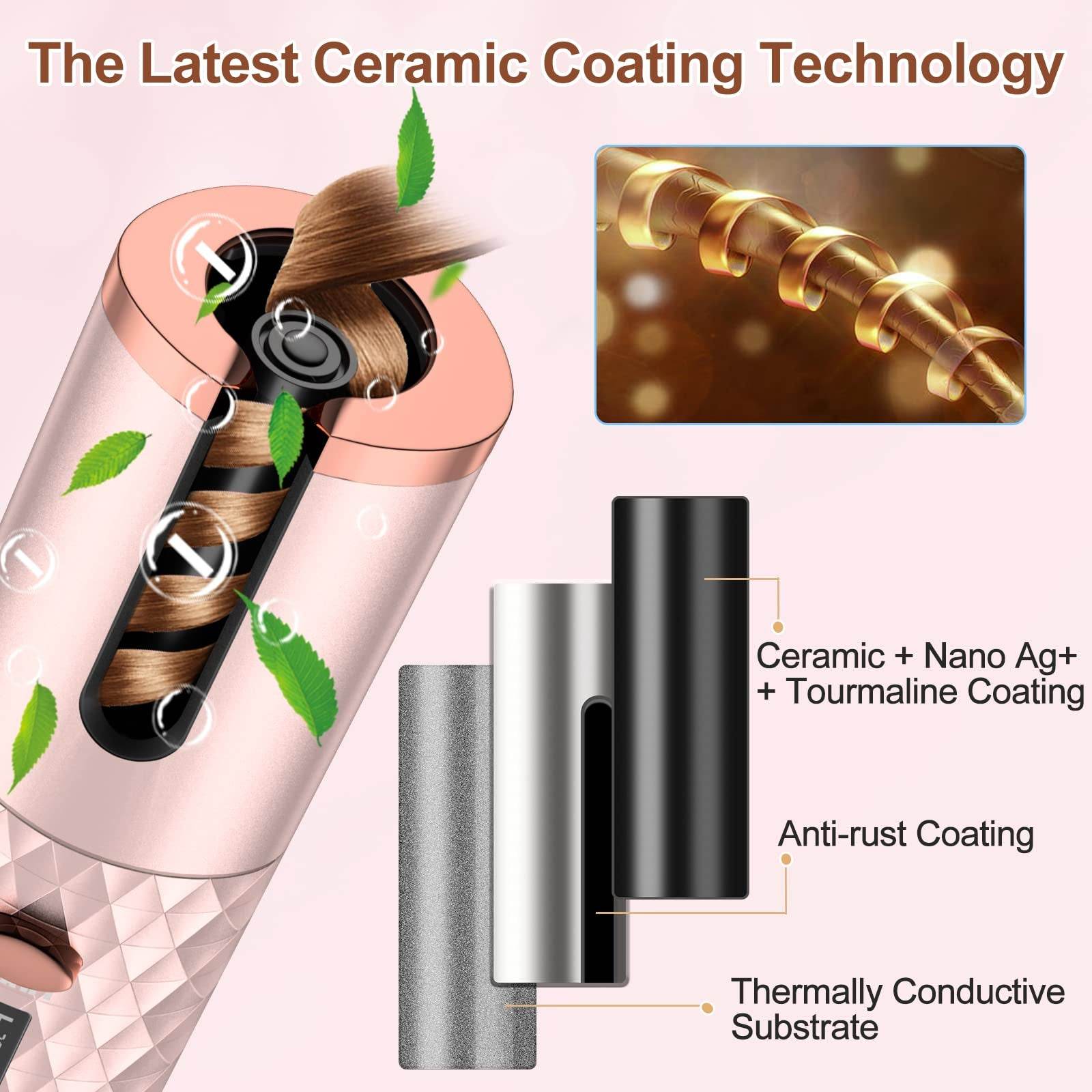 The Mirage Automatic Curling Wand - Effortless, Tangle-Free Curls - Versatile Hope