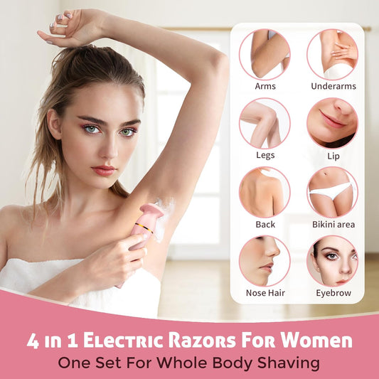 The SilkiSmooth 4-in-1 - All-Purpose Electric Hair Trimmer for Women