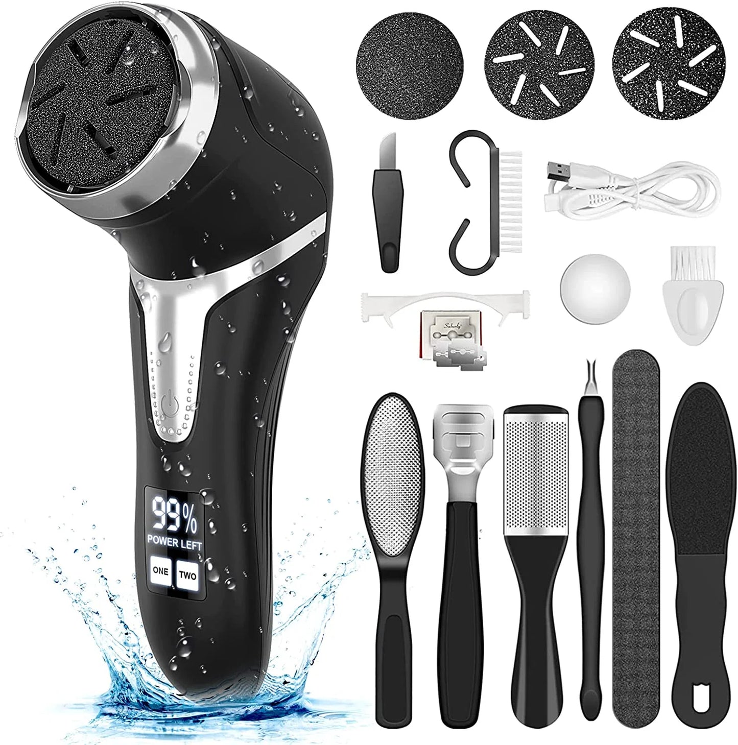 The SoleSmooth Pro - Electric Callus Remover & Pedicure System with 3 Attachments