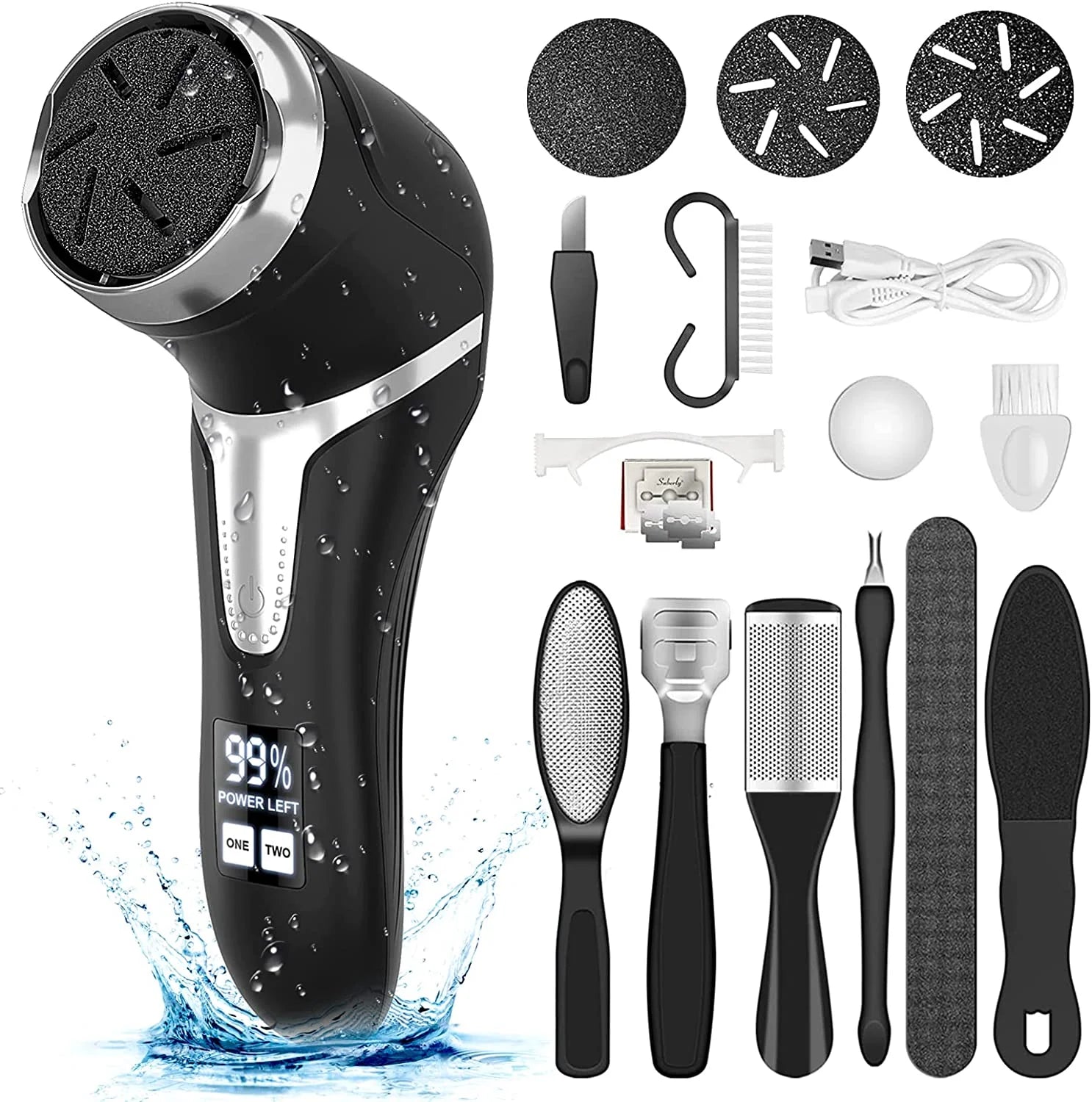 The SoleSmooth Pro - Electric Callus Remover & Pedicure System with 3 Attachments