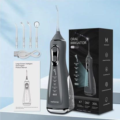 The AquaFloss Pro - Waterproof Oral Irrigator with 5 Cleaning Modes