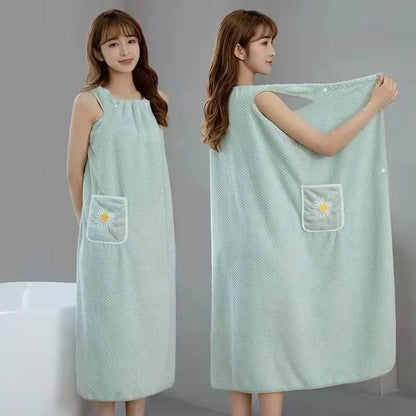 The LuxeWrap - Ultra-Absorbent Robe & Hair Towel in One