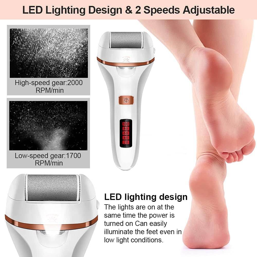 The Pedicure Pro - Rechargeable Foot File with Multiple Attachments - Versatile Hope