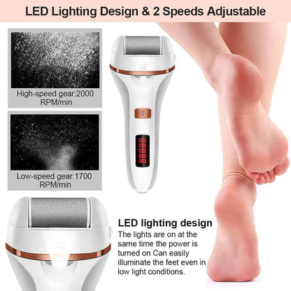 The Pedicure Pro - Rechargeable Foot File with Multiple Attachments - Versatile Hope