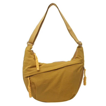 The Seoul Crossbody - Modern Dumpling Bag in Minimalist Canvas - Versatile Hope