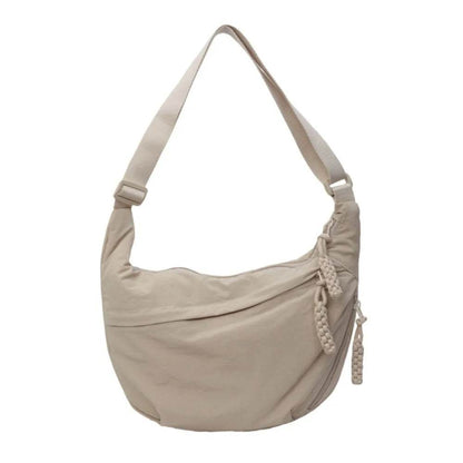 The Seoul Crossbody - Modern Dumpling Bag in Minimalist Canvas - Versatile Hope