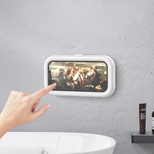 The AquaView - Waterproof Shower Phone Mount for Hands-Free Viewing