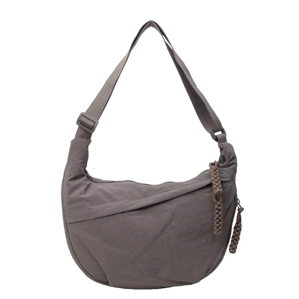 The Seoul Crossbody - Modern Dumpling Bag in Minimalist Canvas - Versatile Hope