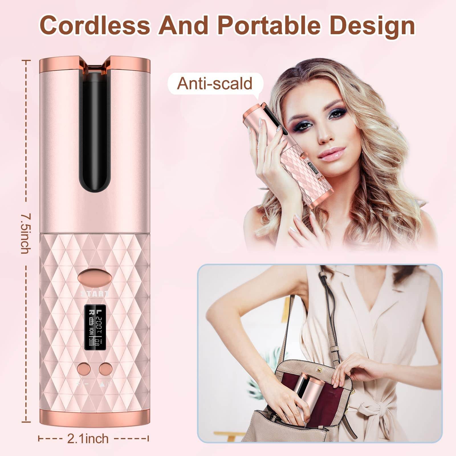 The Mirage Automatic Curling Wand - Effortless, Tangle-Free Curls - Versatile Hope