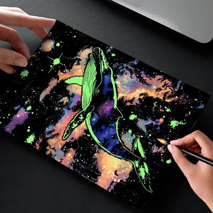 The Magic Canvas Set - Glow-in-the-Dark Scratch Art Kit