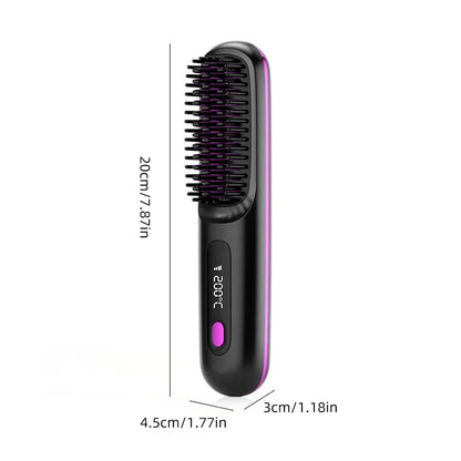 The GlideSmooth Brush - Cordless Straightening & Detangling Brush