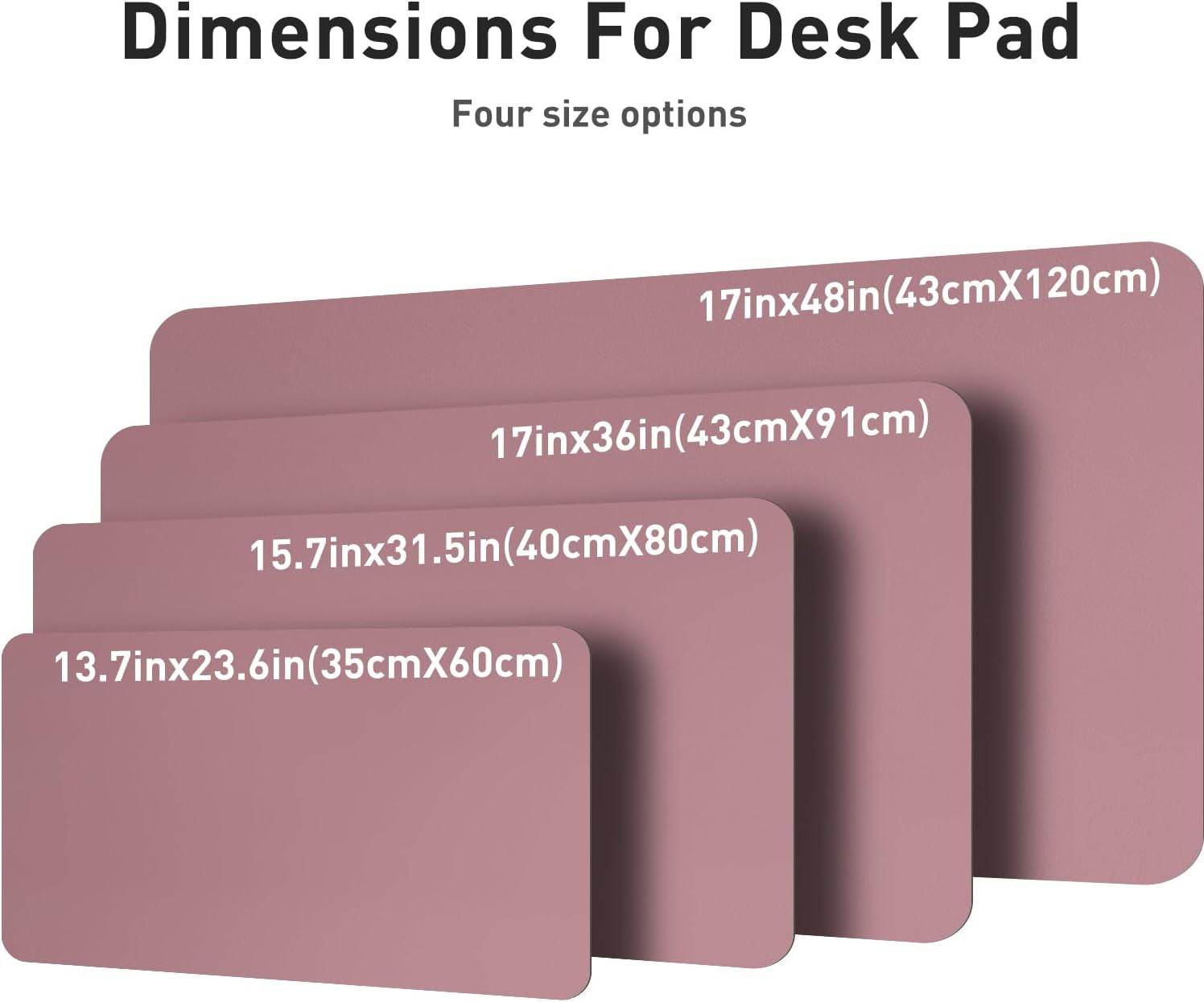 The Studio Mat - Luxe Leather Desk Protector in Blush Pink - Versatile Hope
