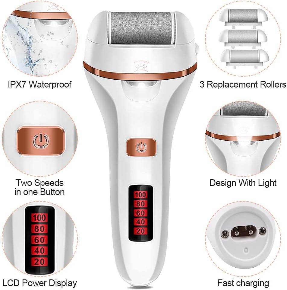 The Pedicure Pro - Rechargeable Foot File with Multiple Attachments - Versatile Hope