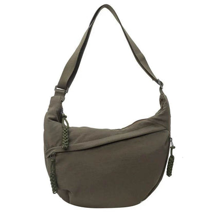 The Seoul Crossbody - Modern Dumpling Bag in Minimalist Canvas - Versatile Hope