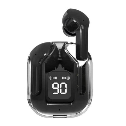 The Aura Transparent Wireless Earphones - with Digital Power Display - Versatile Hope